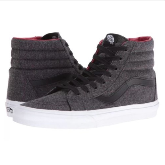 Vans Other - Vans SK8 Hi Reissue Tweed Black True White🌹